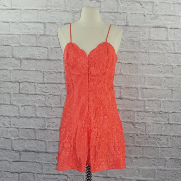 Vintage 80s Victorias Secret VS Floral Babydoll Nightie Slip Dress - Picture 1 of 7